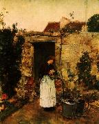 Childe Hassam The Garden Door oil painting on canvas